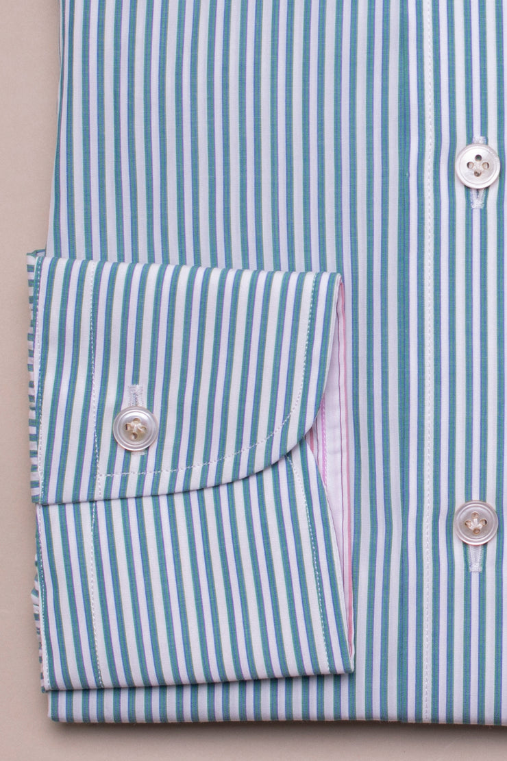 Fine Green Stripes Shirt