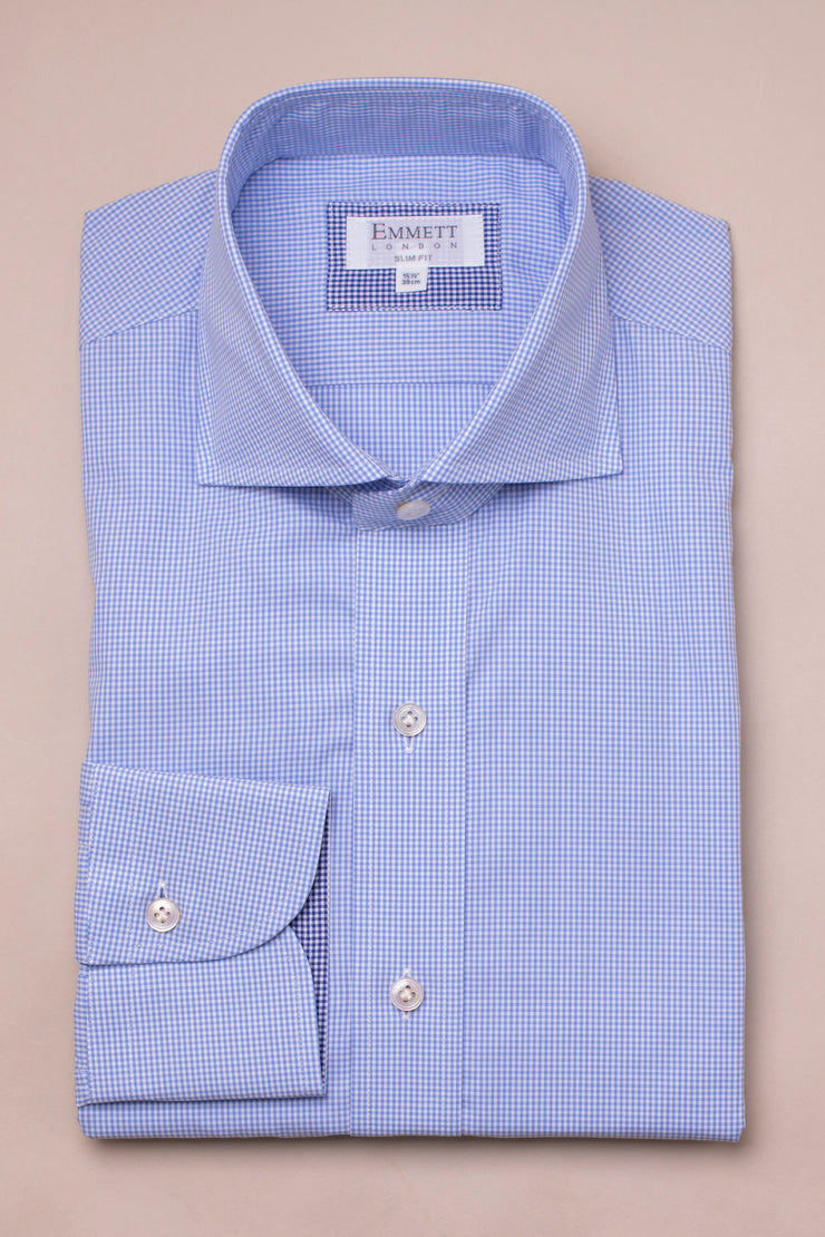 Light Blue Gingham Shirt