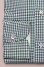 Dark Green Gingham Shirt