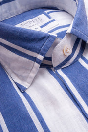 Blue Striped Lnen Shirt