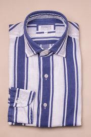 Blue Striped Lnen Shirt