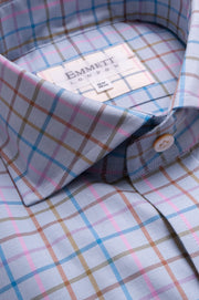 Blue And Pink Country Check Shirt