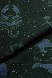 Dark Green Astrology Printed Scarf