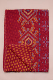 Reversible Red And Yellow Design Scarf