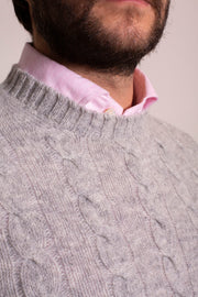 Grey Shetland Jumper