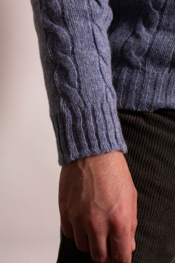 Denim Blue Shetland Jumper