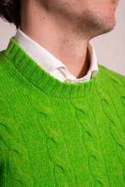 Bright Green Shetland Jumper