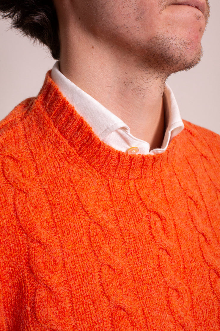 Orange Shetland Jumper