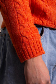 Orange Shetland Jumper