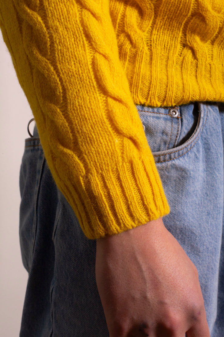 Deep Yellow Shetland Jumper