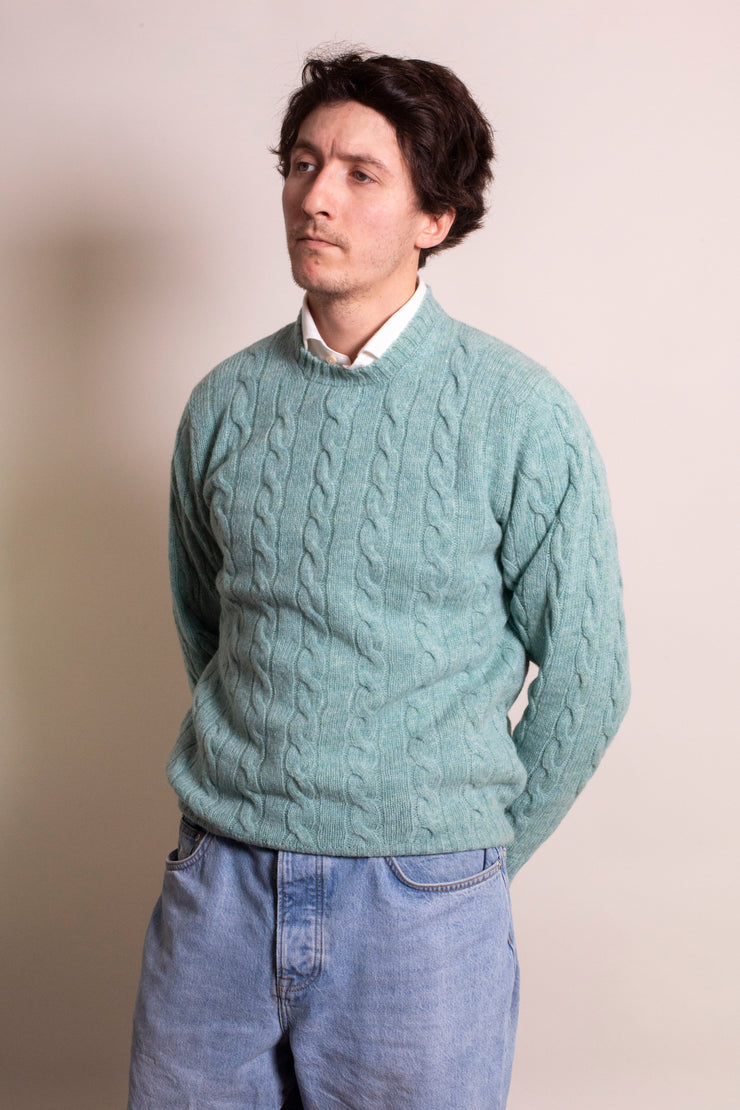 Sea Blue Shetland Jumper