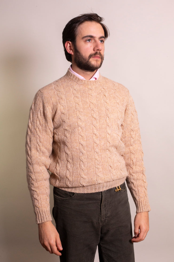 Beige Shetland Jumper