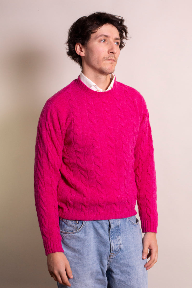 Dark Pink Shetland Jumper