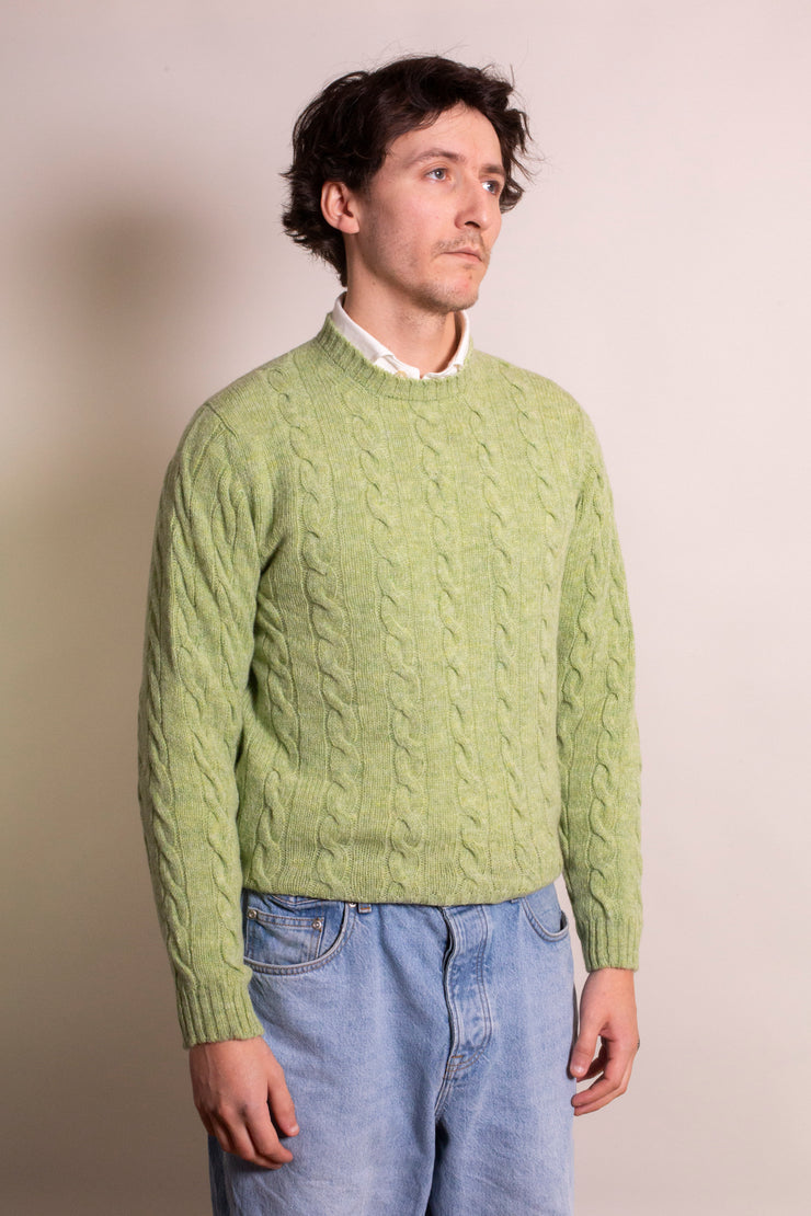 Fresh Green Shetland Jumper