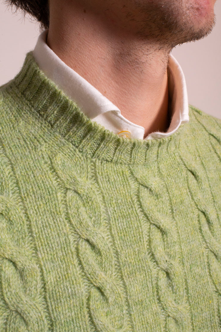 Fresh Green Shetland Jumper