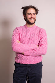 Bold Pink Shetland Jumper