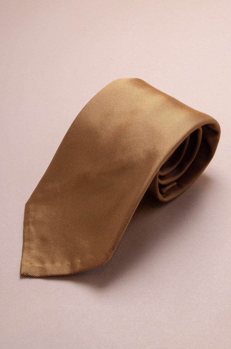 Gold Silk Tie