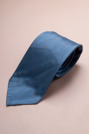 Blue And Yellow Polka Dot Tie