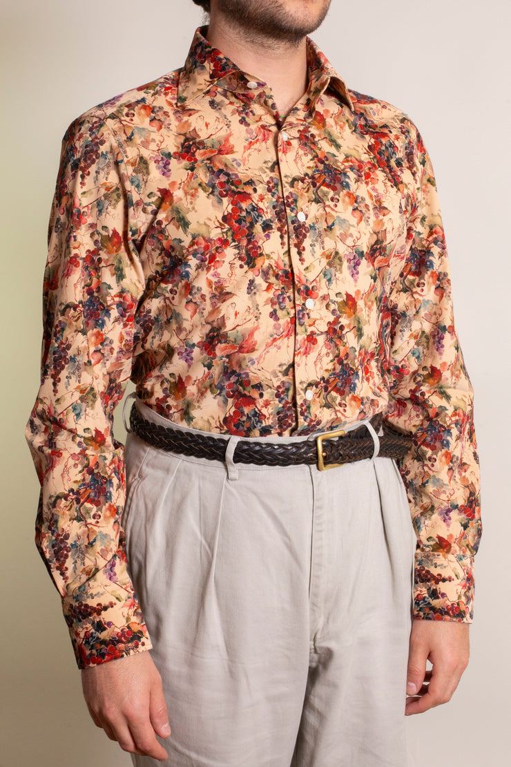 Autumnal Vineyard Print Shirt