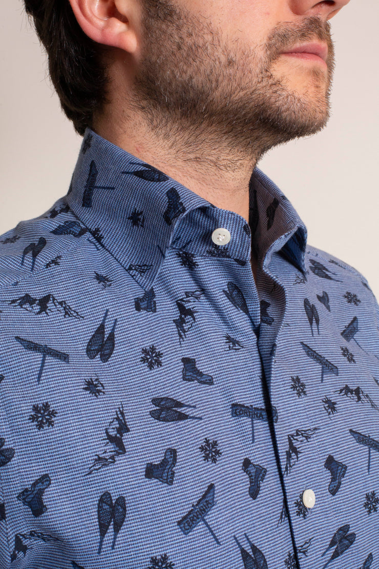 Denim Ski Printed Shirt