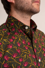 Red Floral Design Shirt