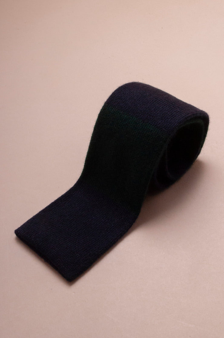 Green On Blue Cashmere Knitted Tie