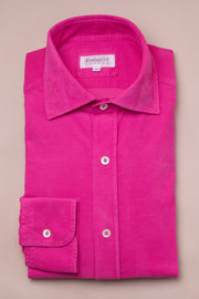 Dark Pink Baby Cord Shirt