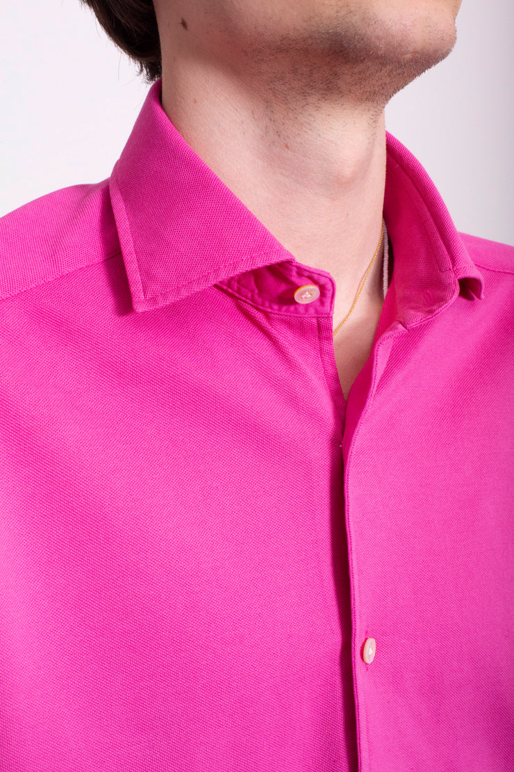 Cherry Pink Pique Polo Shirt