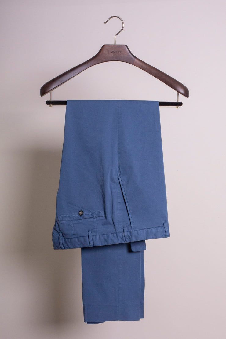 Aviator Blue Cotton Trousers