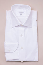 Square Textured White Shirt