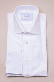 White Royal Textured Shirt