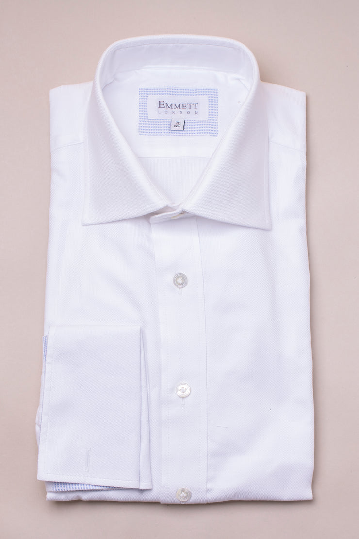 White Royal Textured Shirt