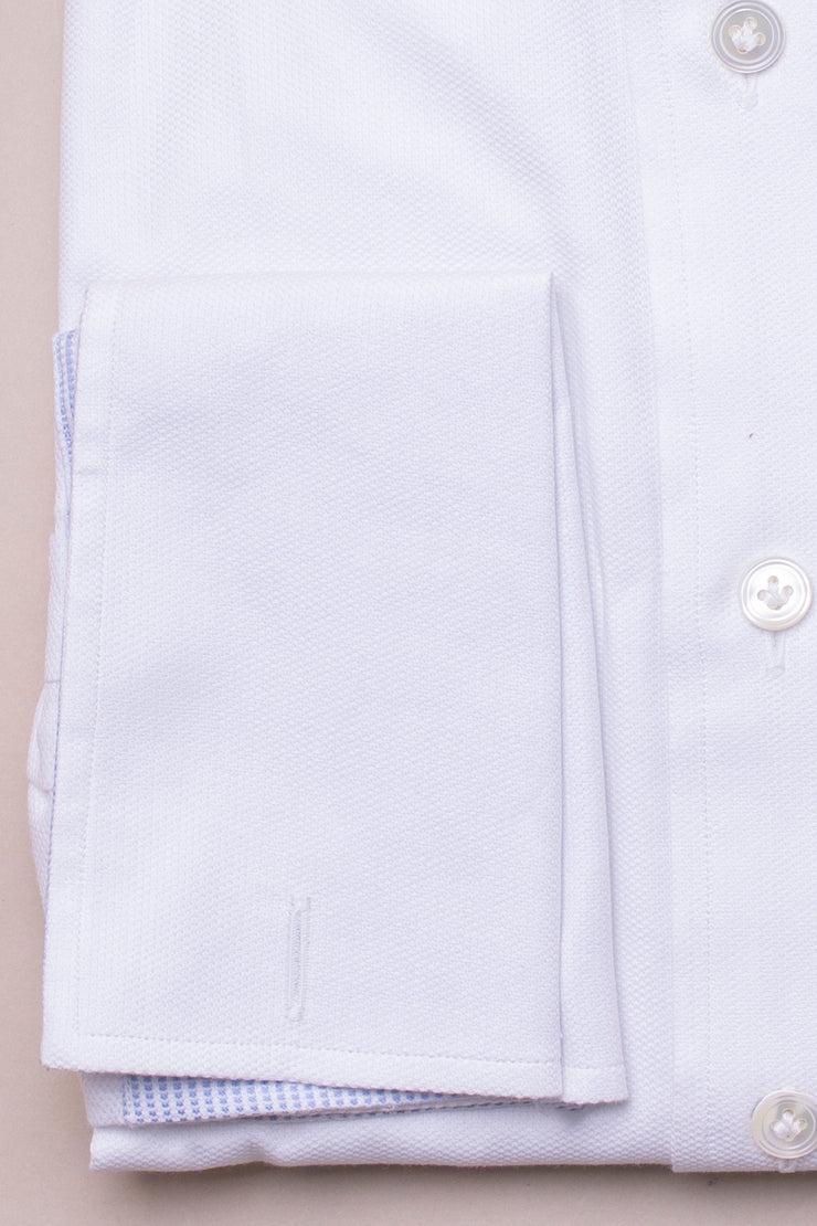 White Royal Textured Shirt