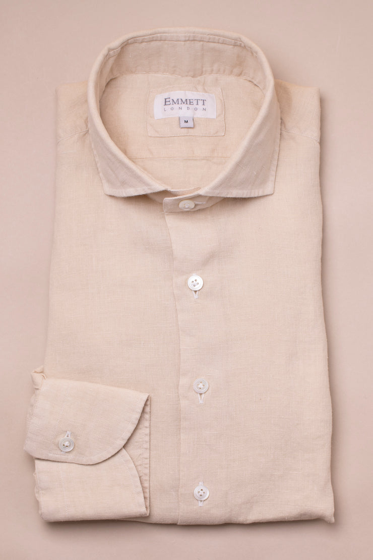 Beige Linen Shirt