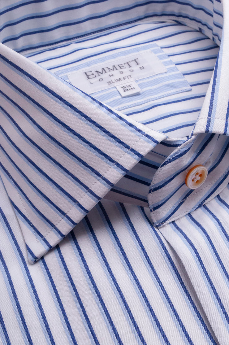 Blue And White Striped Shirt