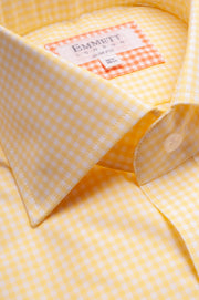 Yellow Gingham Check Shirt