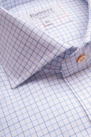 Blue Windowpane Oxford Shirt