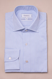 Soft Blue And White Stripe Shirt