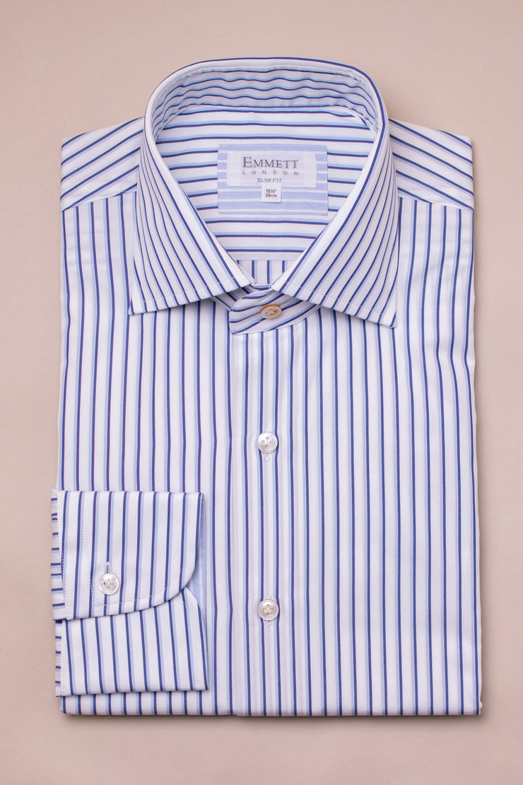 Blue And White Striped Shirt