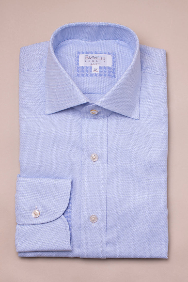 Micro ZigZag Blue Shirt