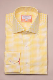 Yellow Gingham Check Shirt