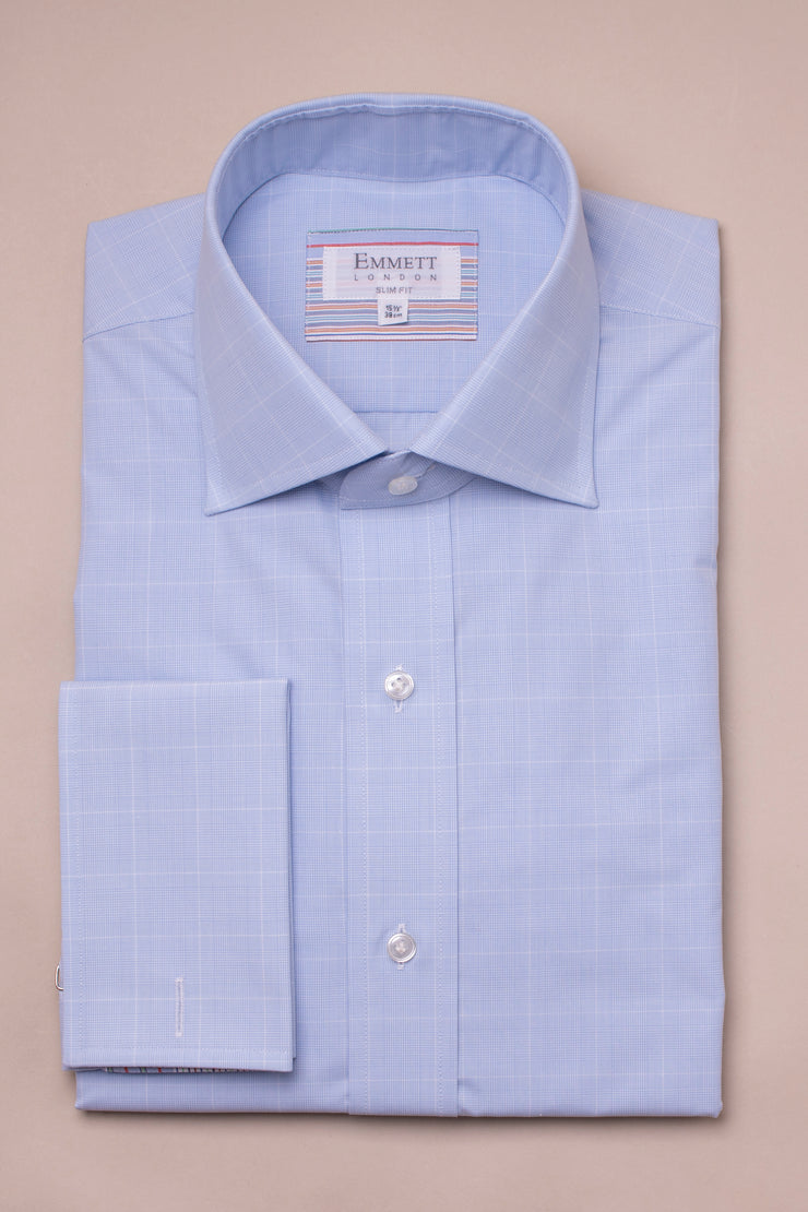 Blue Prince Of Wales Check Shirt