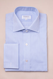 Fine Light Blue Striped Shirt