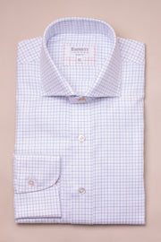 Blue Windowpane Oxford Shirt