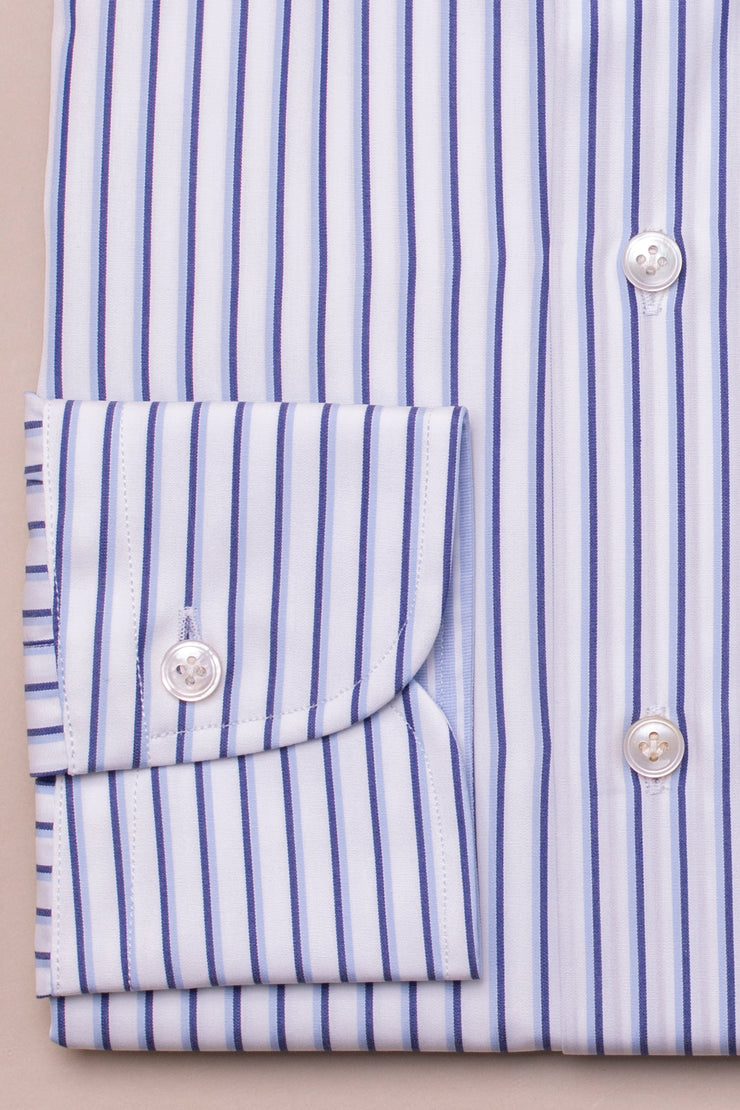 Blue And White Striped Shirt