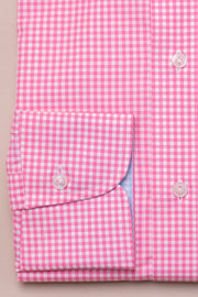 Pink Gingham Check Shirt