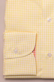 Yellow Gingham Check Shirt