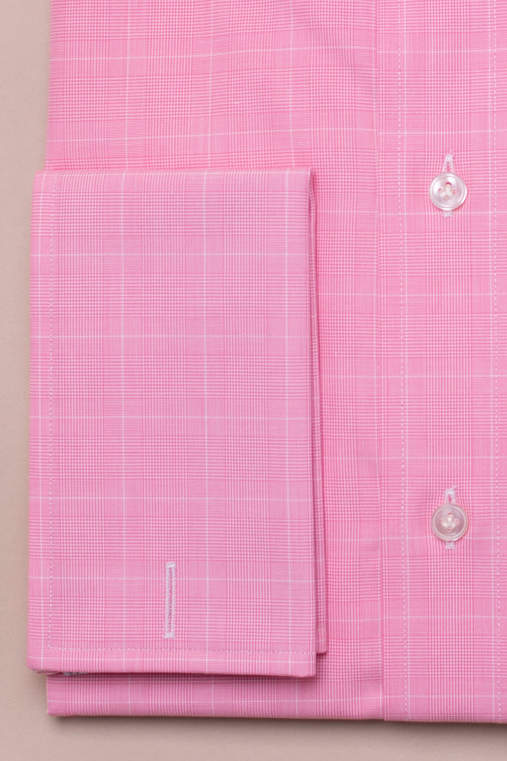 Pink Prince Of Wales Check Shirt