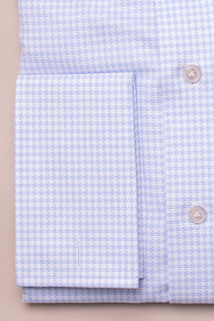 Blue Houndstooth Shirt