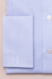 Fine Light Blue Striped Shirt